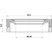 oil seal front hub 50.45x63.1x8.6