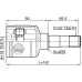 inner cv joint right 19x35x22