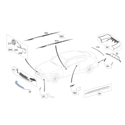Trim Molding - Mercedes-Benz (A2058209601)