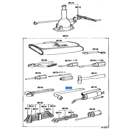 Wrench Assembly Hub Nut - Toyota 4Runner Land Cruiser Pickup