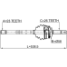 shaft assembly, outer cv joint 23x538x26