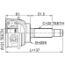 outer cv joint 21x49x25