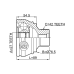 outer cv joint 27x76.5x42