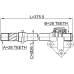 axle half shaft right 28x375x28