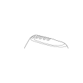 Door Mirror Cover Cap - BMW (E46, E65) - Primed Left Side