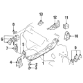 Nissan Insulator Assy-Engine Mounting, Front Rh 11270-40U02 Genuine OEM