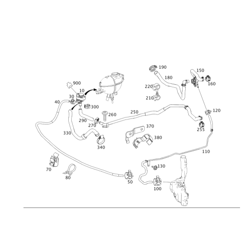 Heater Hose Db W204,W207,X204/Glk