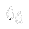 BMW Brake Pad Set - Rear - 34216763043