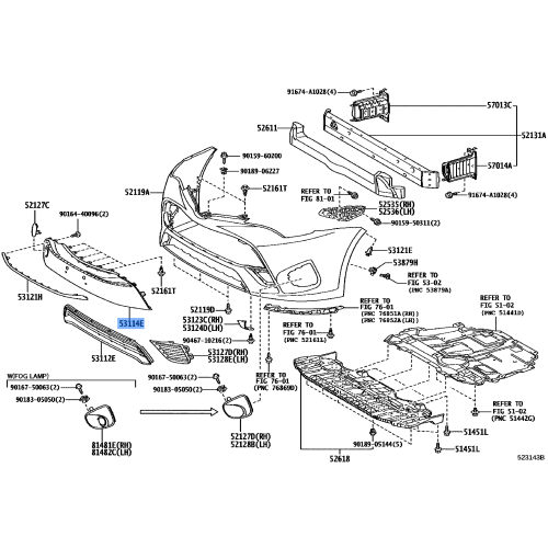 Grille, Radiator, Upper To