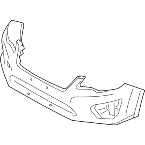 SUBARU 57704FJ003 Genuine Front Bumper Cover