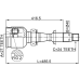inner cv joint right 27x40x24