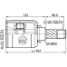 inner cv joint left 33x40x26