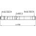 axle half shaft right 32x755x32
