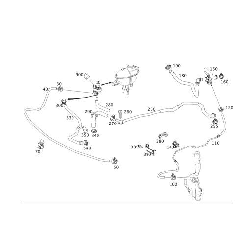 Heater Hose Db W212,W218