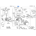 Brake Booster Assy, W/Master Cylinder - Toyota 47050-60280