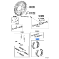 TOYOTA 04495-52121 Genuine Rear Brake Shoe Kit