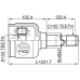 inner cv joint left 33x42x35