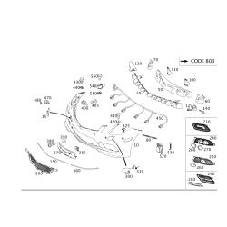 Mercedes-Benz Front Bumper Reinforcement W207 2078850616