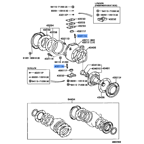 STUD HEXALOBULAR
