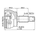 outer cv joint 25x73x30
