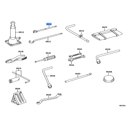 Genuine OE Jack Handle Extension Sub-Assembly - Toyota 09114-60032