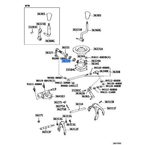 Genuine OE Bush, Transfer Shift Lever