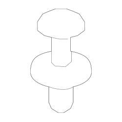 Push-Type Retainer Moulding Clip Compatible with BMW (25 Pcs)