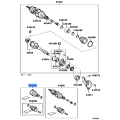 TOYOTA 04427-02630 BOOT KIT, FRONT DRIVE SHAFT