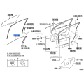 Toyota Genuine 75921-02220 Tape Black Out No.1 RH OEM