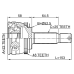 outer cv joint 22x52.4x25