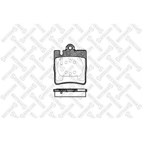 Rear Brake Pad Set ! Mb W203 00>/W210 2.8-3.2Cdi 96>'