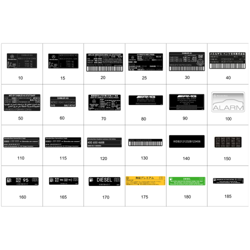 Info Label Tire Pressure