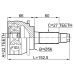 outer cv joint 22x56x27