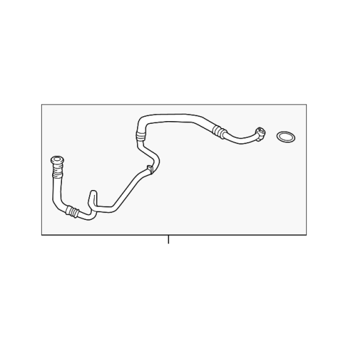 Engine Oil Cooler Hose Pipe Outlet - BMW 5 6 7 Series (17227636880)