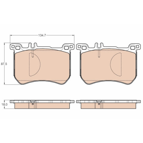 Brake Pad Frt-S(W222)Sl(R231)