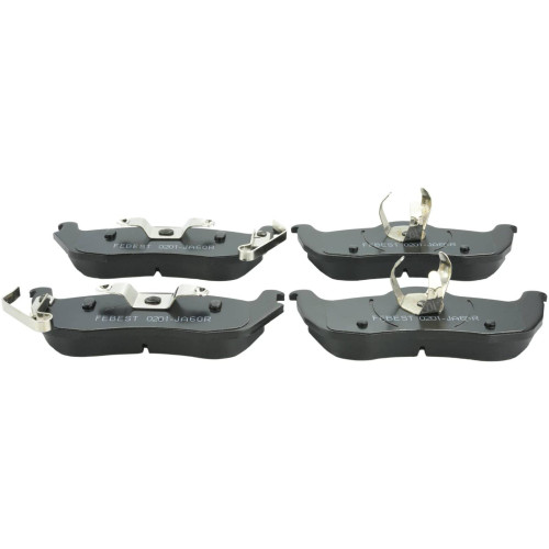 pad kit, disc brake, rear (with anti squeal shim, with brackets)