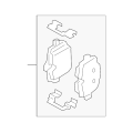 BMW Brake Pads Rear 34206888835