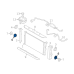 BMW Radiator Support Rubber Mounting 17117553480