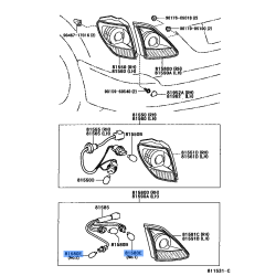 Toyota W21W Rear Combination Lamp Bulb
