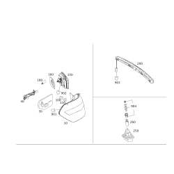 Genuine Mercedes-Benz W212 Tail Light Brake Light Rear Right A2129066701