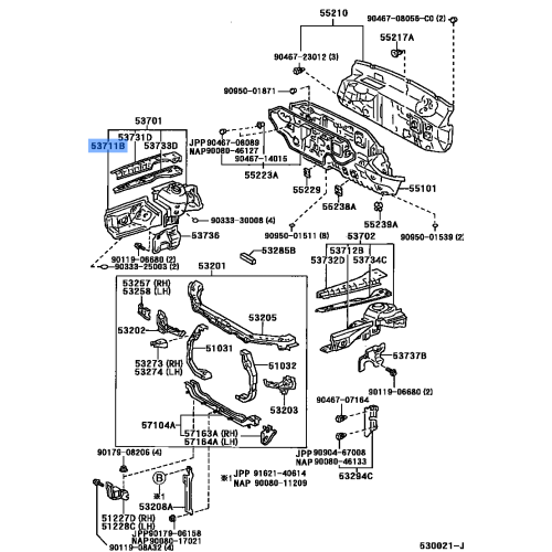 Apron, Frt Fender Rh