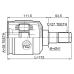 inner cv joint left 35x41x27