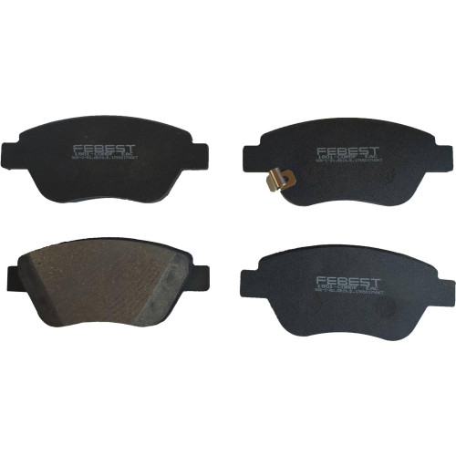 pad kit, disc brake, front - kit (with anti squeal shim, with brackets)