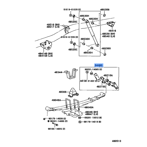 Shackle Kit Rr Spring