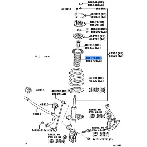 Insulator,Front Coil Spring,Upper Rh/Lh To