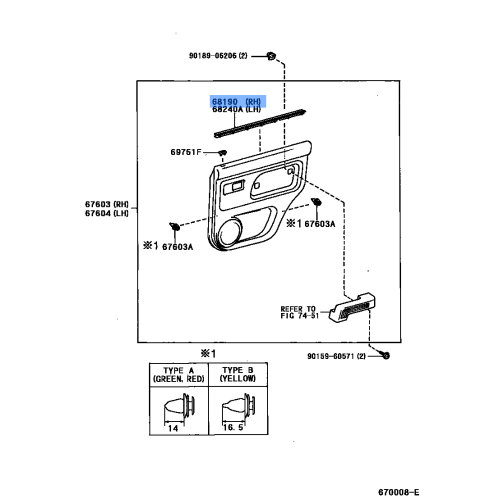Weatherstrip Assy, Rear Door