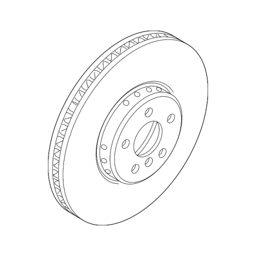 Brake Disc Vented, Coated, Bmw 5 Saloon (G30, F90) 34106875284