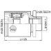inner cv joint left 29x47.1x26