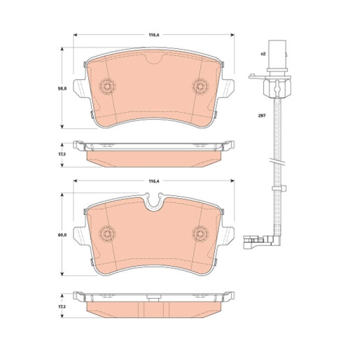 Brake Pad Set/A8
