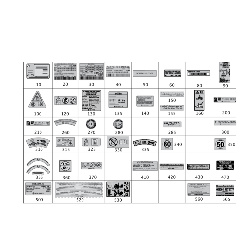 Info Label Tire Pressure
